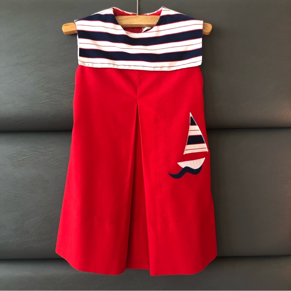 Florence Eiseman Classic Sailor Girl ⛵️Red Dress ❤️